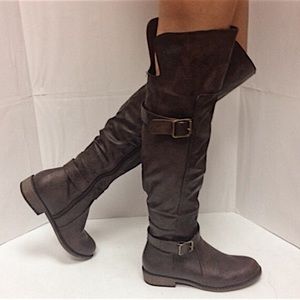 Madden Girl Knee High Coyy Boots